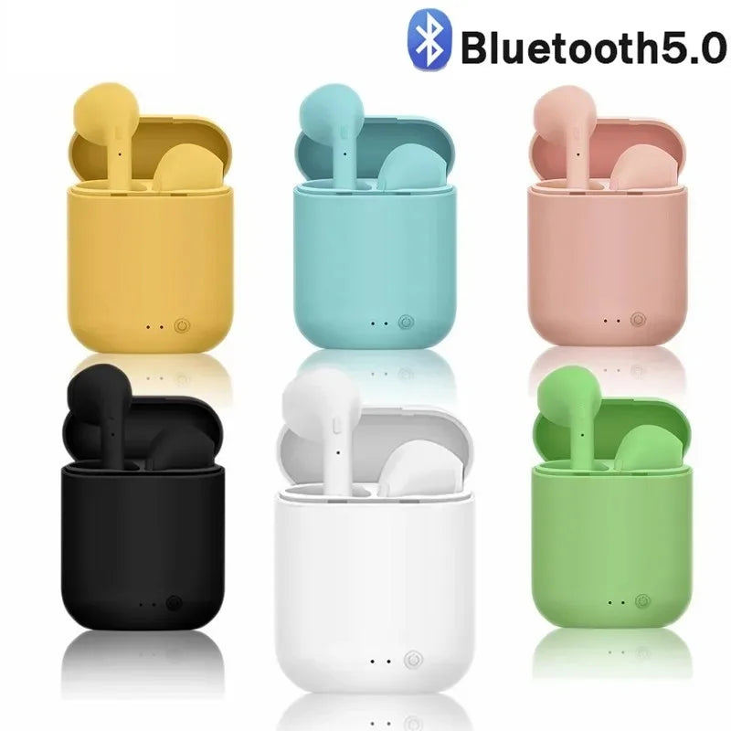 I12 TWS Wireless Earbuds,Bluetooth 5.0 Touch in-Ear Earphones,24 Hours Play Time with Charging Case,hi-fi Stereo