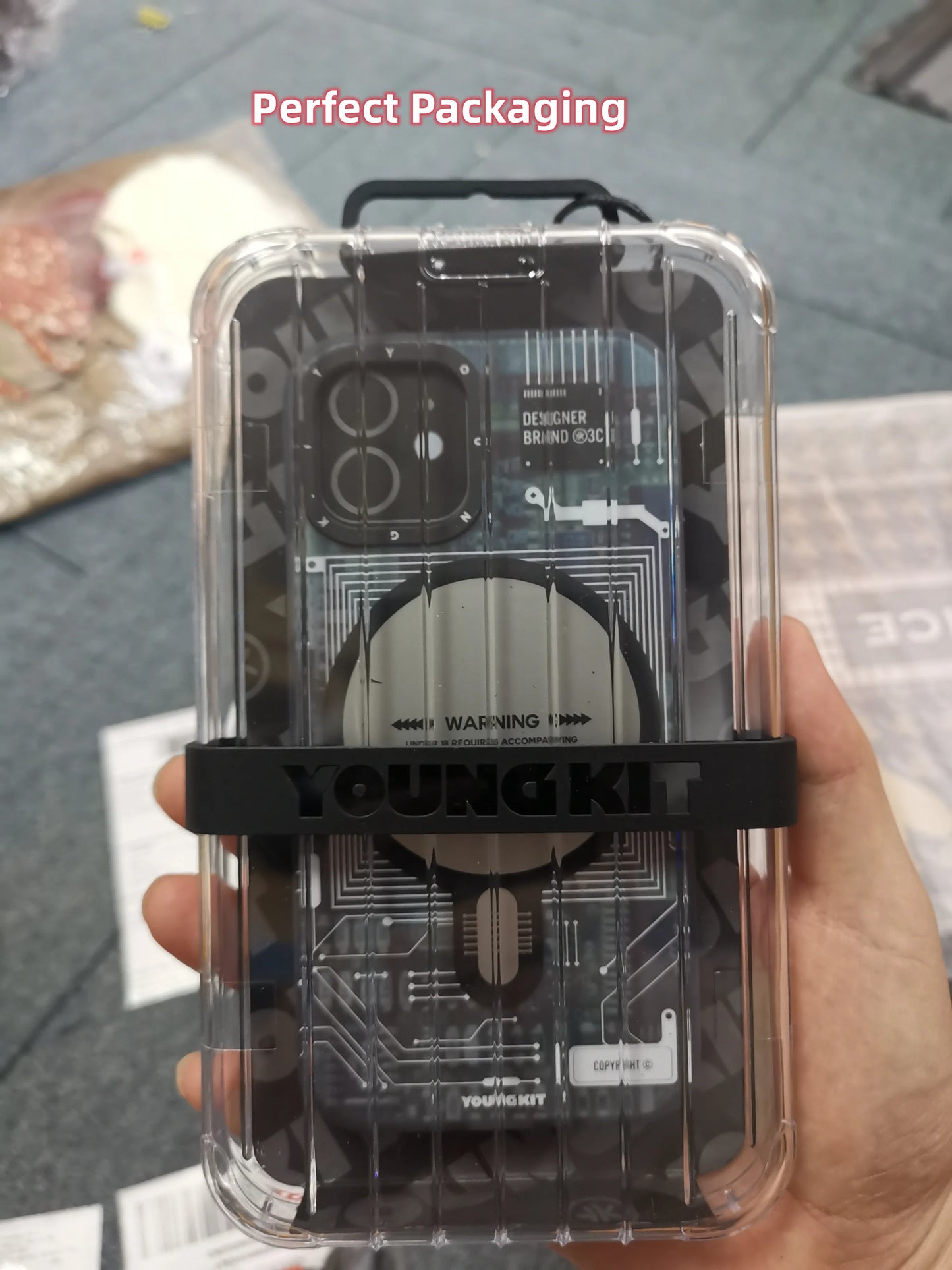Youngkit Frosted Cover | Circuit Cyberpunk Trend Magsafe Magnetic | Anti-drop