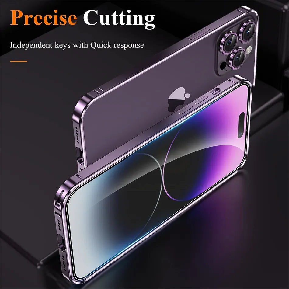Ultra Thin Aluminum Metal Frame Light Bumper Case | Luxury Alloy Protective Back Acccessories