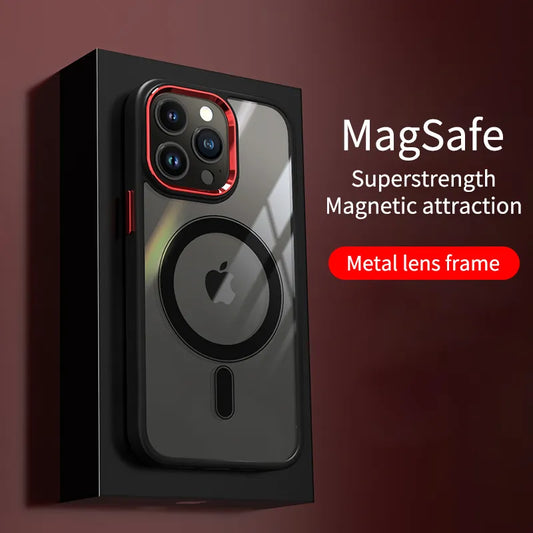 Luxury Clear HD Phone Case | Funda Magnetic Magsafe